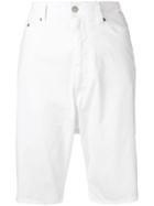 Mm6 Maison Margiela Knee-length Denim Shorts - White