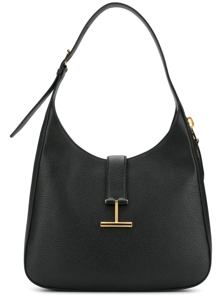 Tom Ford Logo Strap Shoulder Bag - Black