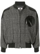 Issey Miyake Pre-owned 1980's Sports Line Logo Patch Plaid Bomber -