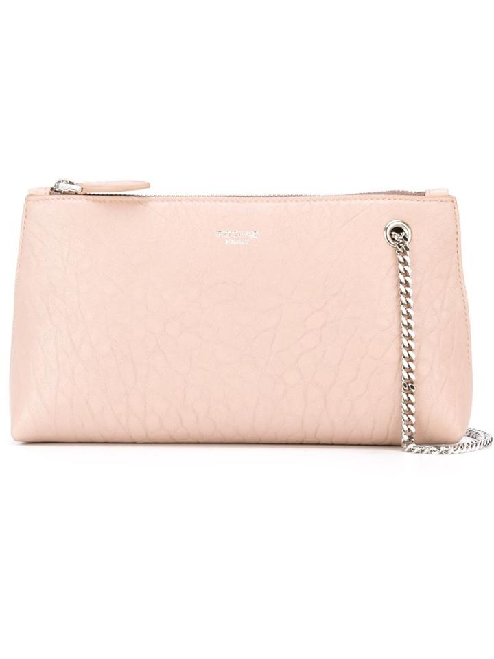Rochas Textured Shoulder Bag, Women's, Nude/neutrals, Calf Leather