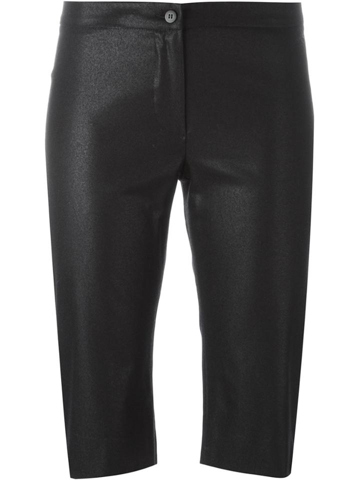 Romeo Gigli Vintage Slim Knee Shorts - Black