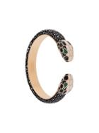 Bulgari Snake Motif Cuff, Women's, Metallic