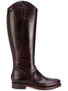 Rocco P. Rear Zip Boots - Red