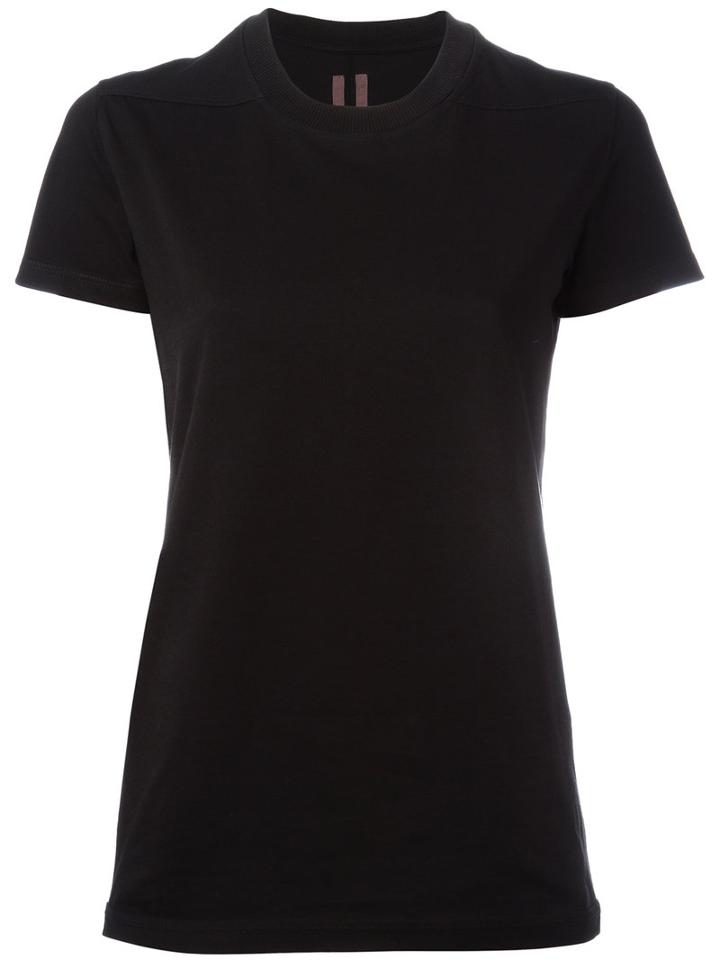 Rick Owens Drkshdw Crew Neck T-shirt, Women's, Size: Small, Black, Cotton