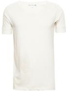 Merz B. Schwanen Round Neck T-shirt, Men's, Size: S, Nude/neutrals, Cotton