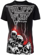Philipp Plein T-shirt Mm Giro Tomb, Men's, Size: Large, Black, Cotton