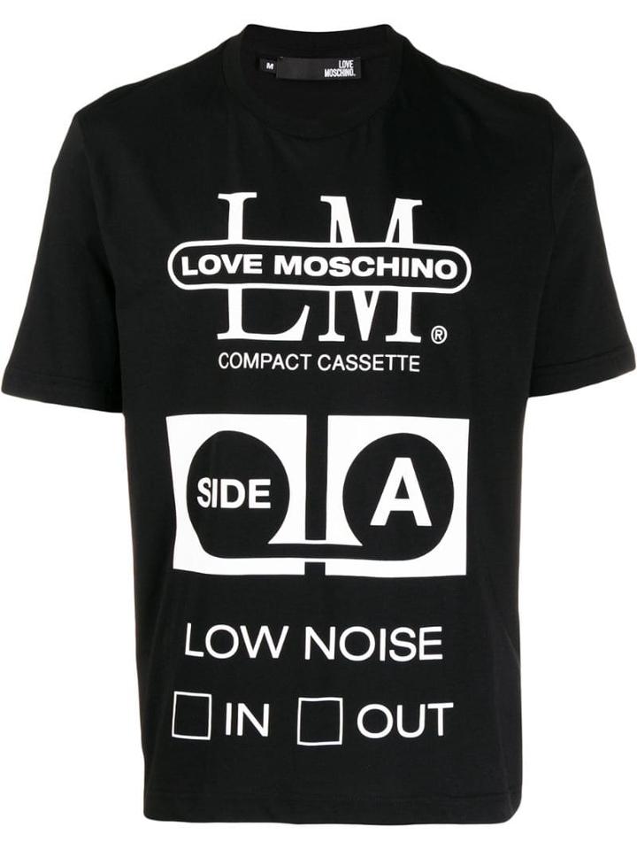 Love Moschino Printed T-shit - Black