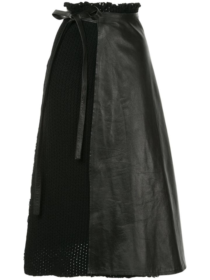 Comme Des Garçons Vintage Wrapped A-line Skirt - Black