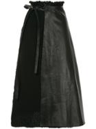 Comme Des Garçons Vintage Wrapped A-line Skirt - Black