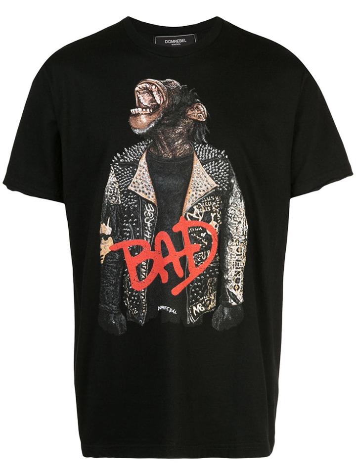 Dom Rebel Scream Print T-shirt - Black