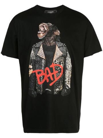 Dom Rebel Scream Print T-shirt - Black