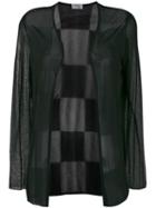 Versace Pre-owned Checked Back Sheer Jacket - Black