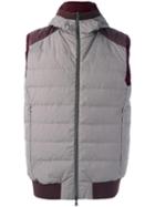 Herno Padded Vest, Men's, Size: 48, Grey, Polyester/polyamide/goose Down/polyamide