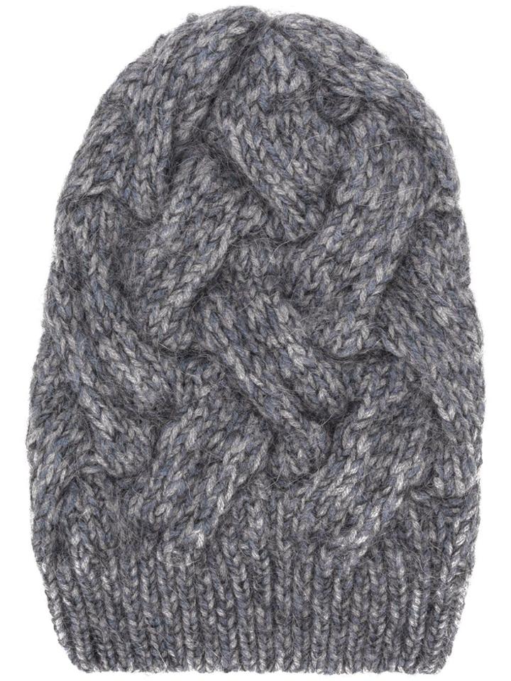 Fabiana Filippi Knitted Beanie - Grey