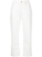Aalto Cropped Flared Jeans - White