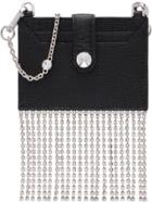 Miu Miu Crystal Embellished Cardholder - Black