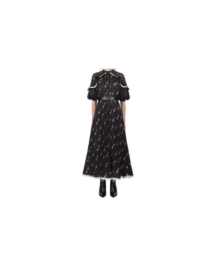 Self-portrait Arrow Print Midi Dress - Unavailable