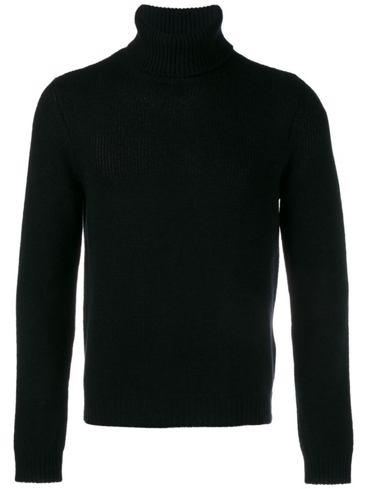 Valentino Roll Neck Jumper, Men's, Size: Medium, Black, Cashmere
