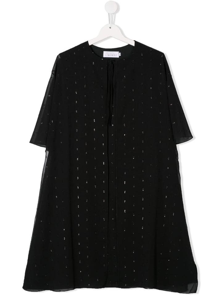 Señorita Lemoniez Teen Brisa Cape Dress - Black