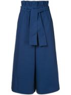 Ck Calvin Klein Wide Leg Suiting Trousers - Blue