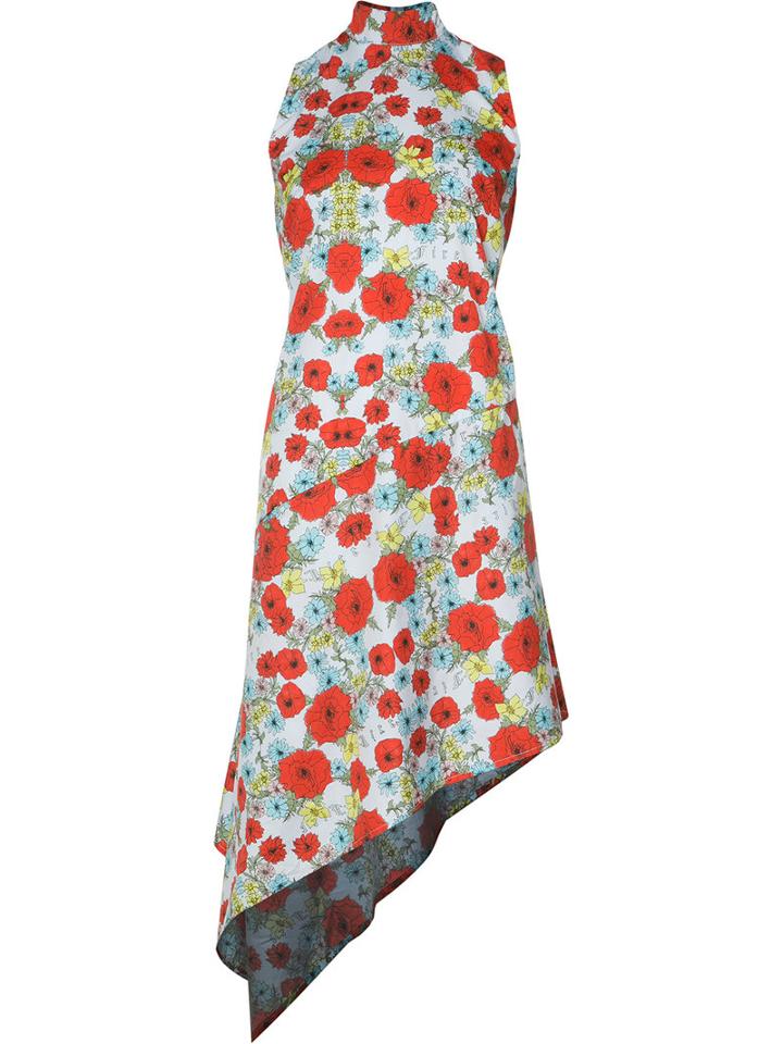 Area Di Barbara Bologna - 'fire Flower' Dress - Women - Cotton - M, Blue, Cotton