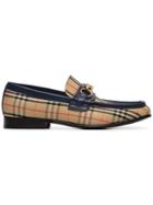 Burberry Beige Moorley Checked Loafers - Nude & Neutrals