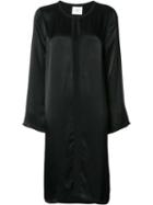 Just Female Round Neck Shift Dress, Women's, Size: Xs, Black, Viscose