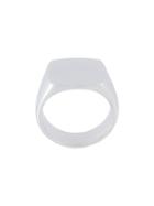 Tom Wood 'cushion' Signet Ring, Adult Unisex, Size: 54, Metallic