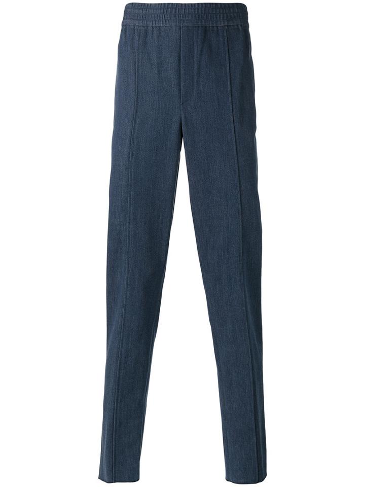Neil Barrett - Piped Seam Trousers - Men - Cotton/spandex/elastane/modal - 52, Blue, Cotton/spandex/elastane/modal