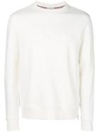 Moncler Logo Crew-neck Sweatshirt - White