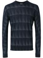 Giorgio Armani Embroidered Pattern Sweater - Blue