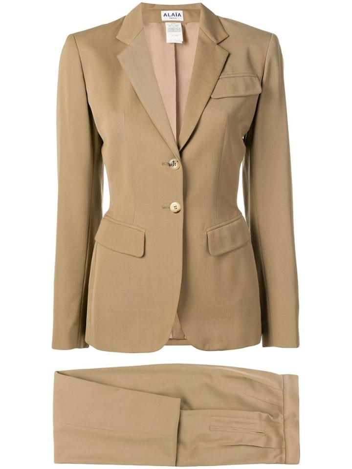 Alaïa Vintage Two-piece Suit - Neutrals