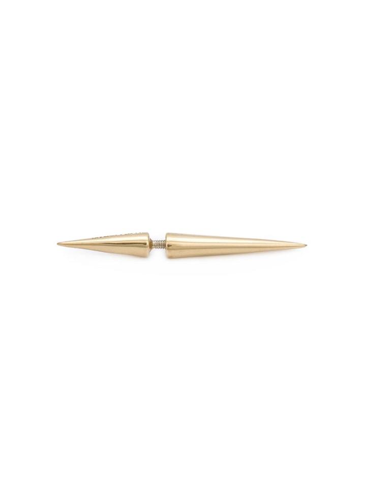 Luis Morais 18kt Gold Round Spike Earring - Metallic