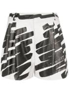 Moschino Painted Shorts - Black