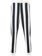 Kappa - Drop-crotch Striped Trousers - Men - Polyester - M, White, Polyester