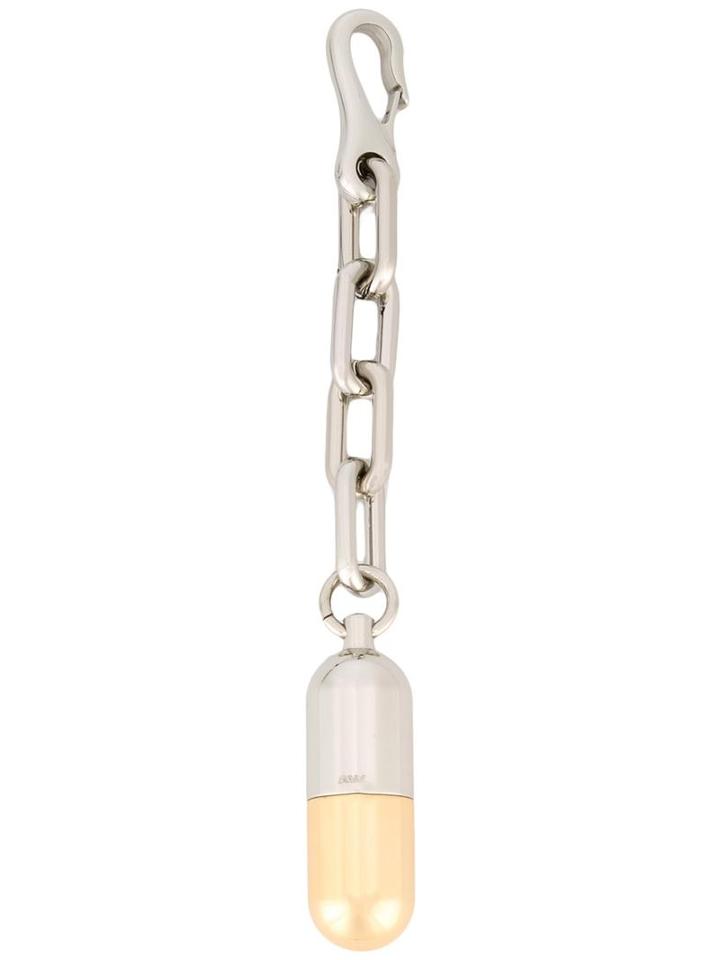 Alexander Wang Pill Case Charm, Adult Unisex, Metallic, Metal