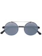 Vera Wang Round Frame Sunglasses, Women's, Black, Stainless Steel
