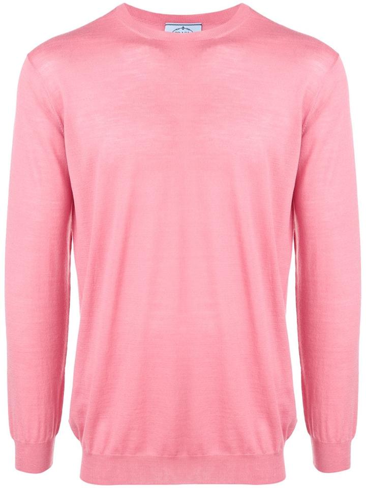 Prada Long Sleeved Jumper - Pink
