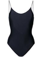 Oseree Spaghetti Strap One Piece Swimsuit - Black