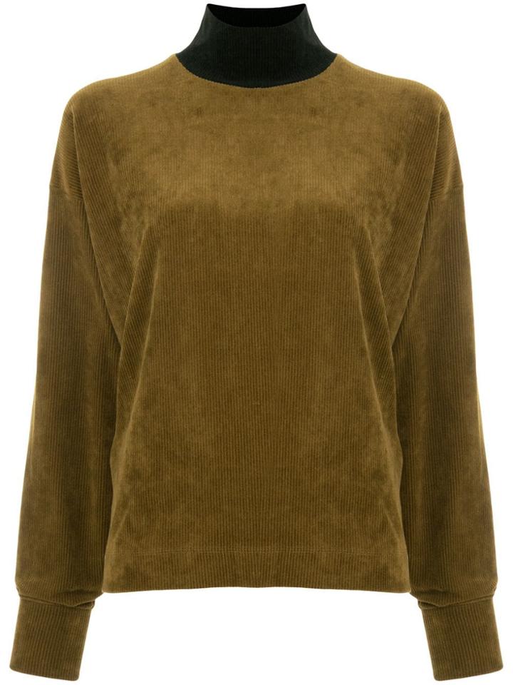 G.v.g.v. Corduroy Turtle Neck Top - Brown