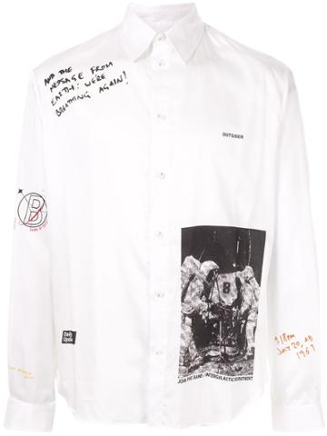 Band Of Outsiders Man On The Moon Shirt - White