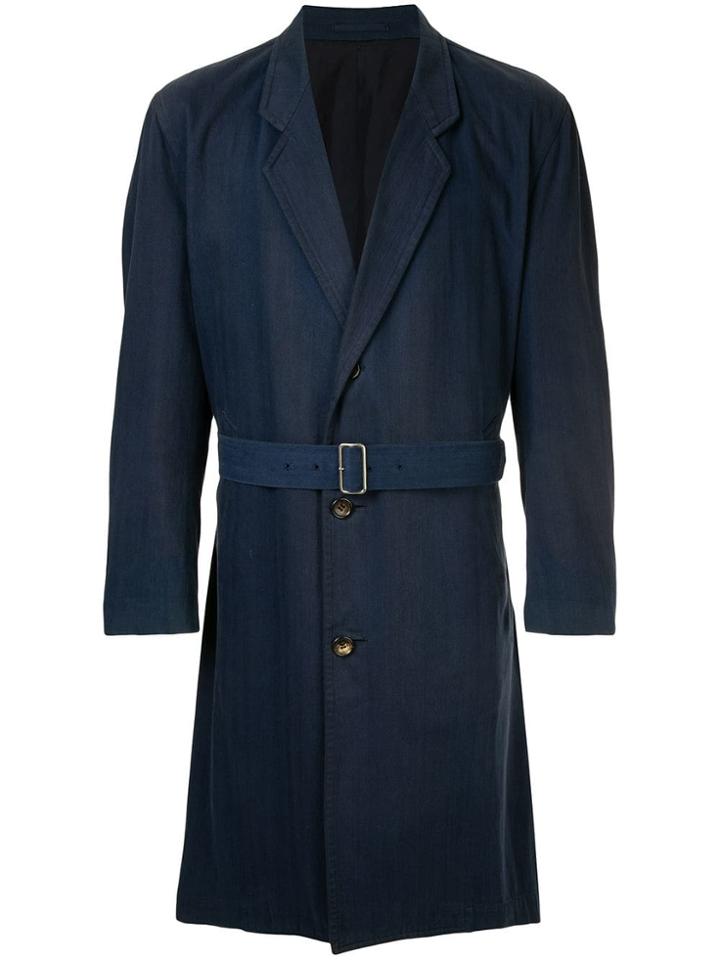 Comme Des Garçons Vintage Loose Midi Coat - Blue