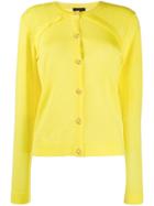 Escada Perforated Panel Cardigan - Yellow