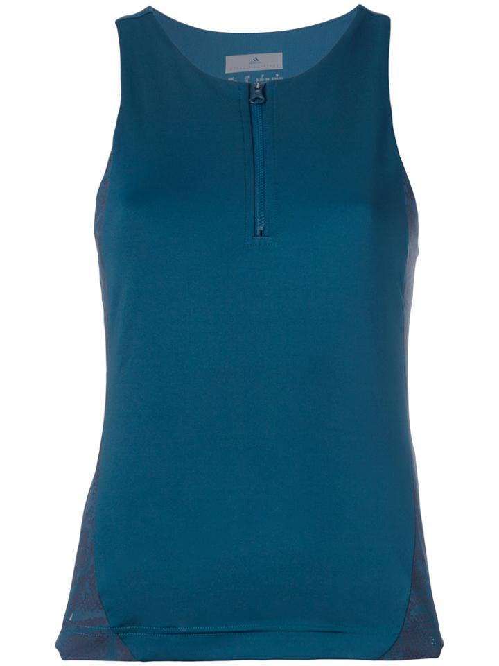 Adidas By Stella Mccartney Zip Down Tank Top - Blue
