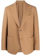 Caruso Mottled Twill Blazer - Neutrals