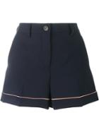 Miu Miu Tailored Shorts, Women's, Size: 38, Blue, Spandex/elastane/viscose/virgin Wool