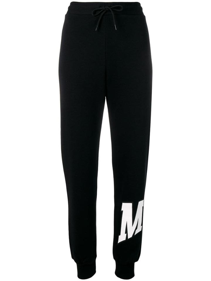 Msgm Logo Palm Tree Track Pants - Black