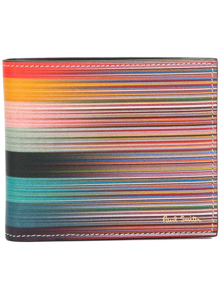 Paul Smith Striped Pattern Wallet - Multicolour