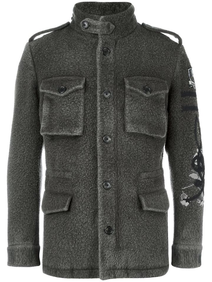 Gabriele Pasini Multi-pocket Jacket, Men's, Size: 50, Green, Wool