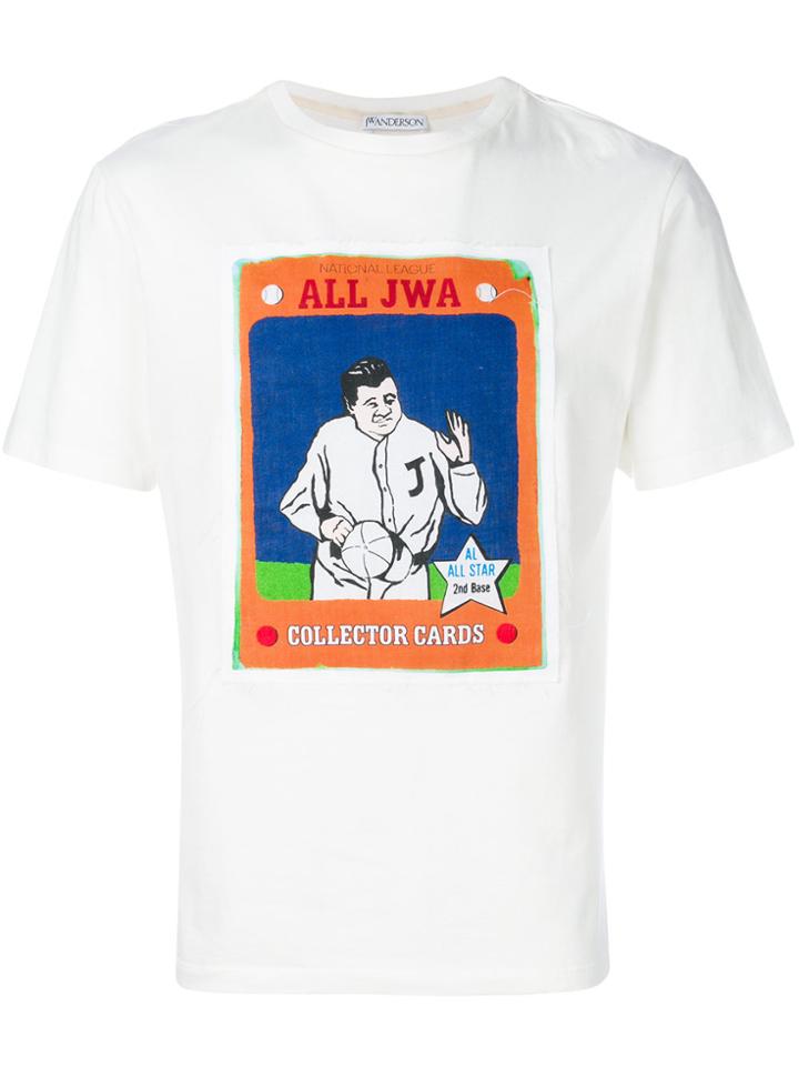 Jw Anderson Baseball Card T-shirt - White